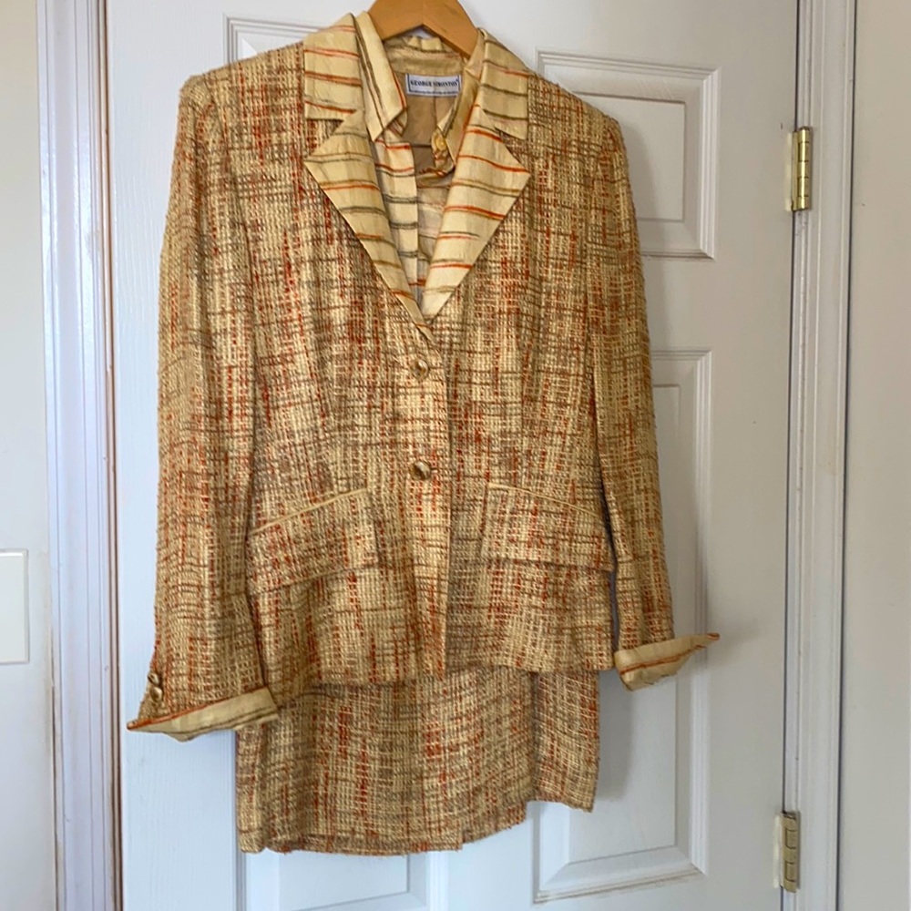 George Simonton 3 Piece Skirt Suit Set - Sz 8